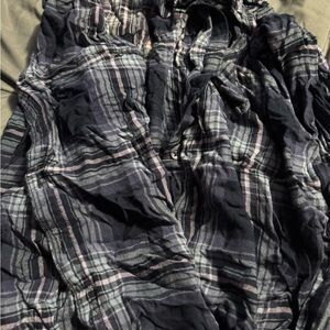 Terra & Sky Plaid Button Down Shirt - Navy and Pink